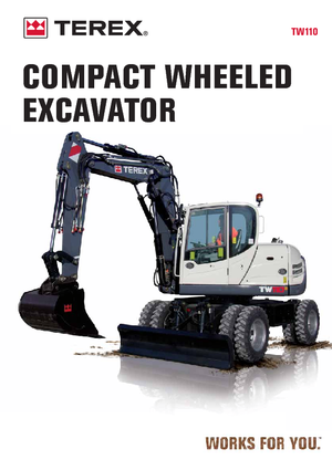 Escavatori gommati Terex TW 110