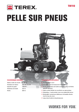 Escavatori gommati Terex TW 110
