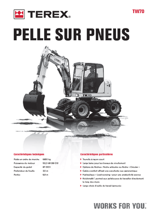 Escavatori gommati Terex TW 70