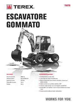 Escavatori gommati Terex TW 70
