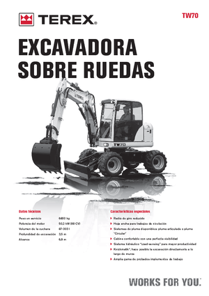 Escavatori gommati Terex TW 70