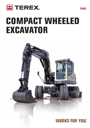 Escavatori gommati Terex TW 85