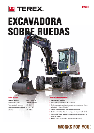 Escavatori gommati Terex TW 85