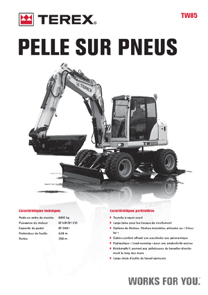 Escavatori gommati Terex TW 85