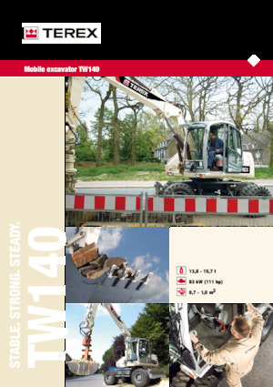 Escavatori gommati Terex TW140