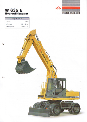 Escavatori gommati Furukawa W 635 E