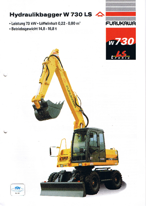 Escavatori gommati Furukawa W 730 LS-tronic
