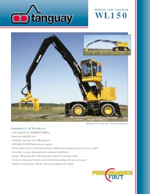 Escavatori gommati Tanguay WL150