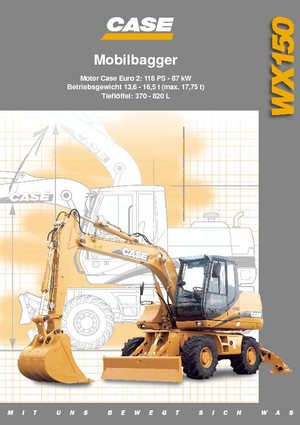 Escavatori gommati Case WX 150