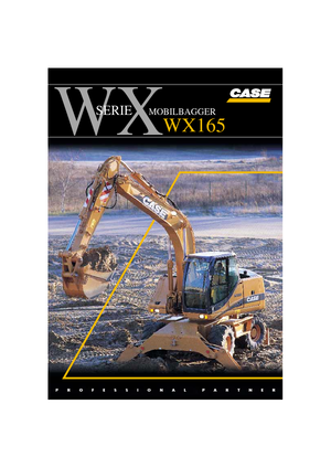 Escavatori gommati Case WX 165 PL