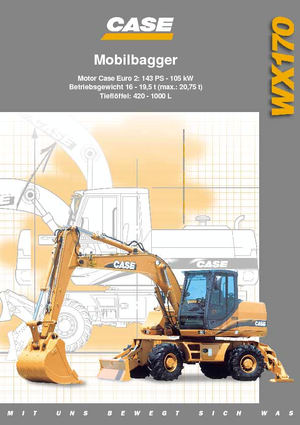 Escavatori gommati Case WX 170