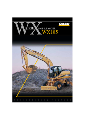 Escavatori gommati Case WX 185