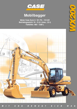 Escavatori gommati Case WX 200