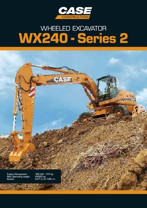 Escavatori gommati Case WX 240 S-3