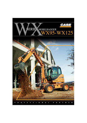 Escavatori gommati Case WX 125