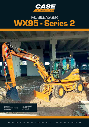 Escavatori gommati Case WX 95 S-2