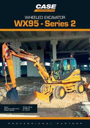 Escavatori gommati Case WX 95 S-2