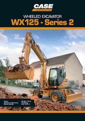 Escavatori gommati Case WX125 S-2