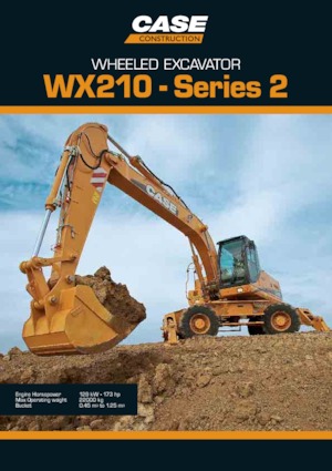 Escavatori gommati Case WX210 S-2