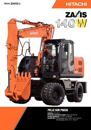 Escavatori gommati Hitachi ZX 140 W 3