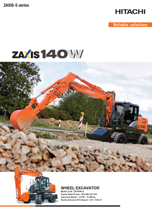 Escavatori gommati Hitachi ZX 140 W 5