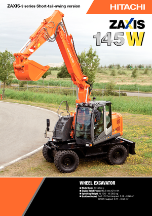 Escavatori gommati Hitachi ZX 145 W 3