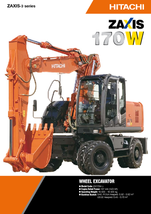 Escavatori gommati Hitachi ZX 170 W-3