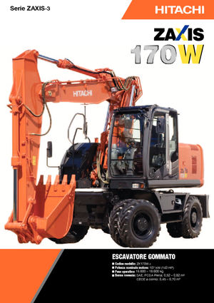 Escavatori gommati Hitachi ZX 170 W-3