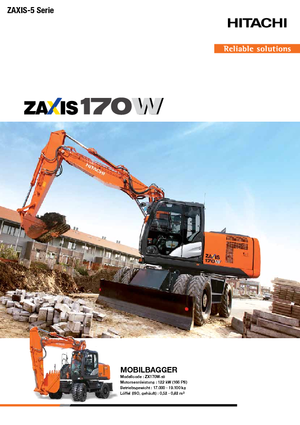 Escavatori gommati Hitachi ZX170W-5