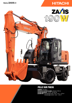 Escavatori gommati Hitachi ZX 190 W 3