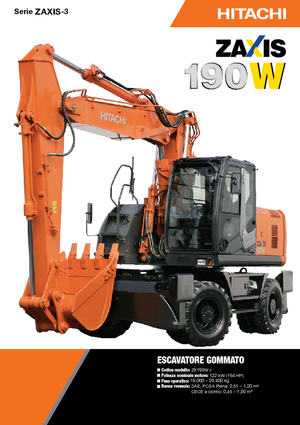 Escavatori gommati Hitachi ZX 190 W 3