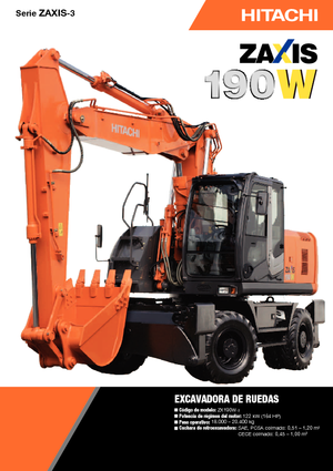Escavatori gommati Hitachi ZX 190 W 3
