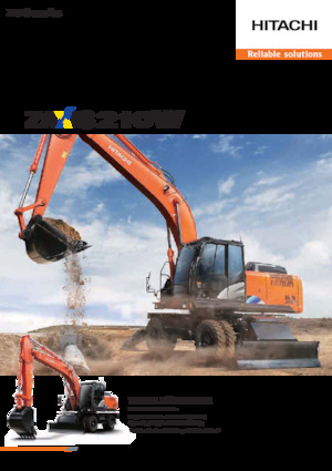 Escavatori gommati Hitachi ZX210W-5A