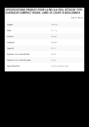 Benne per pale caricatrici Caterpillar 0.6 m3