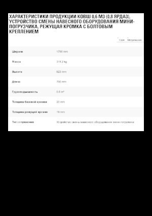 Benne per pale caricatrici Caterpillar 0.6 m3