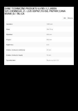Benne per pale caricatrici Caterpillar 0,9 m3