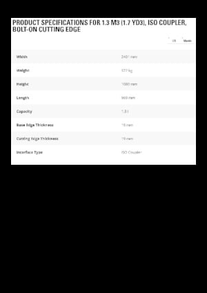 Benne per pale caricatrici Caterpillar 1,3 m3