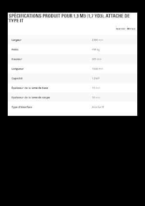 Benne per pale caricatrici Caterpillar 1,3 m3