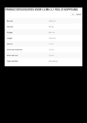 Benne per pale caricatrici Caterpillar 1,3 m3