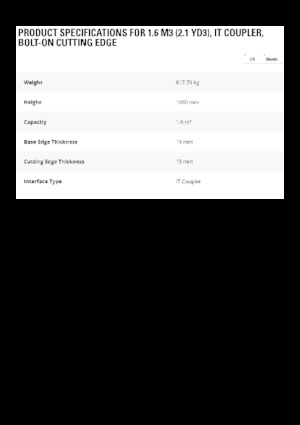 Benne per pale caricatrici Caterpillar 1,6 m3