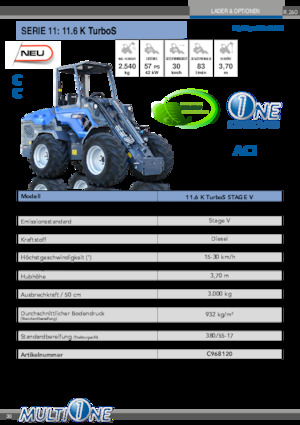 Pale gommate Multione 11.6 K TurboS