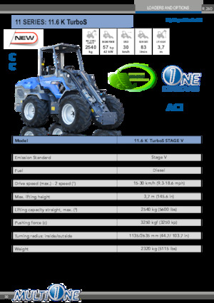 Pale gommate Multione 11.6 K TurboS