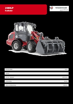 Pale gommate Weidemann 2080 LP 