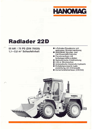 Pale gommate Hanomag 22 D