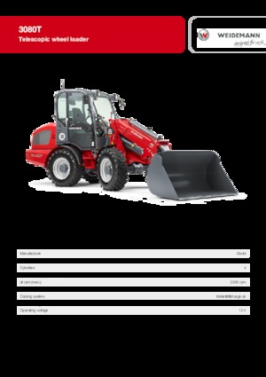Pale gommate Weidemann 3080 T
