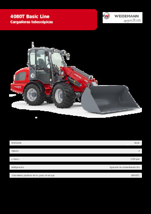 Pale gommate Weidemann 4080 T Basic Line 