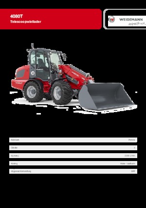 Pale gommate Weidemann 4080 T