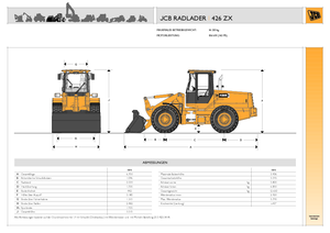 Pale gommate JCB 426 ZX