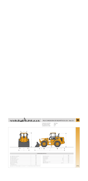 Pale gommate JCB 426 e ZX