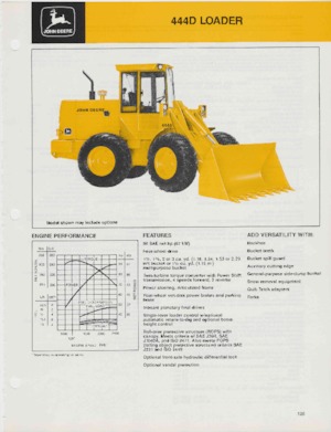 Pale gommate John Deere Construction 444 D